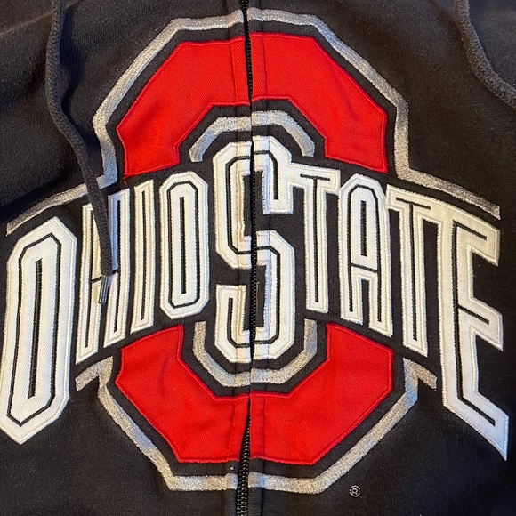 Champs brand official licensed Ohio state mens hoody w/ full zipper. Size men L - Picture 3 of 8